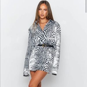 LIONESS MIRROR IMAGE MINI DRESS
